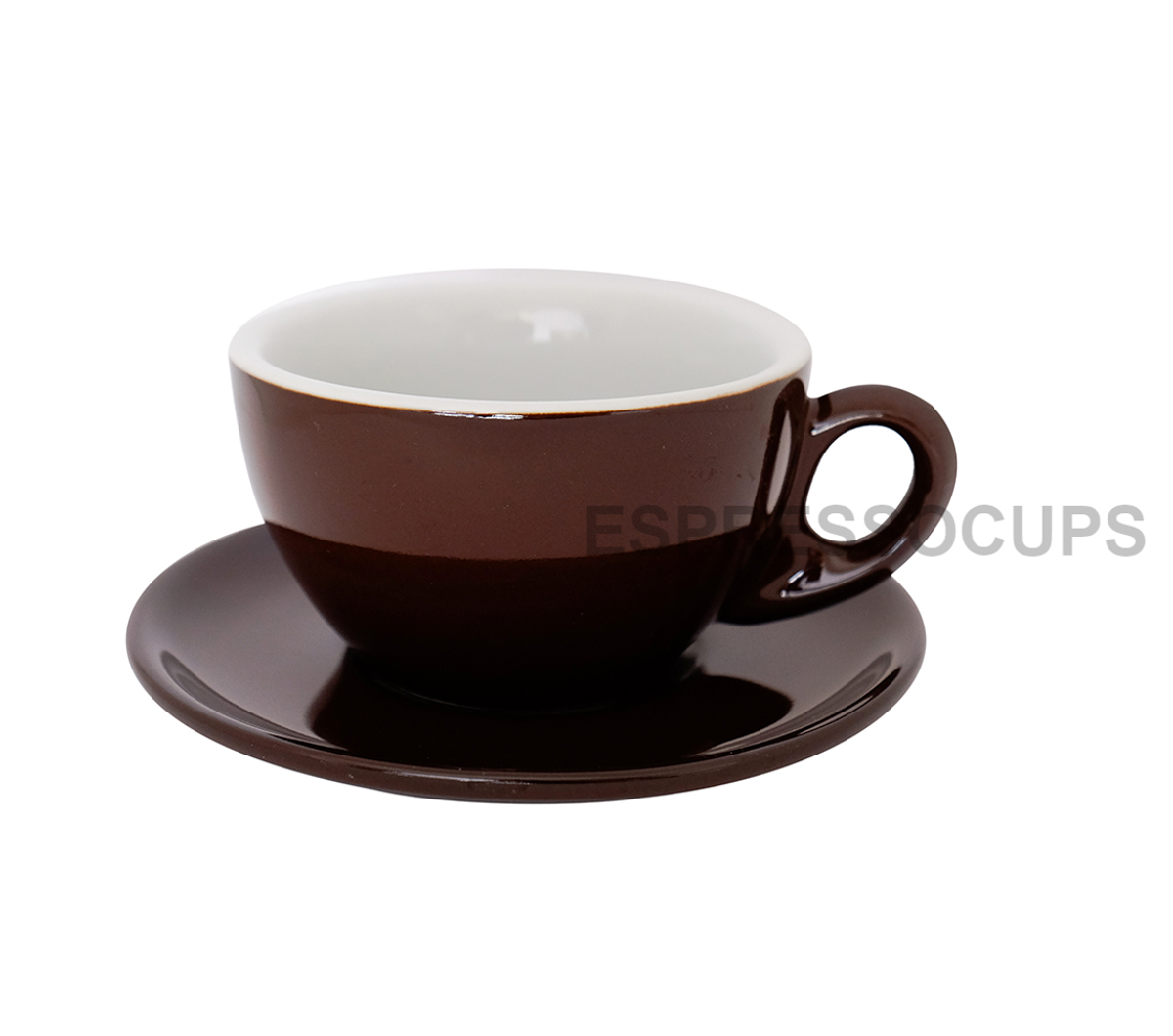 "ROSA" Latte Cups 300ml - brown